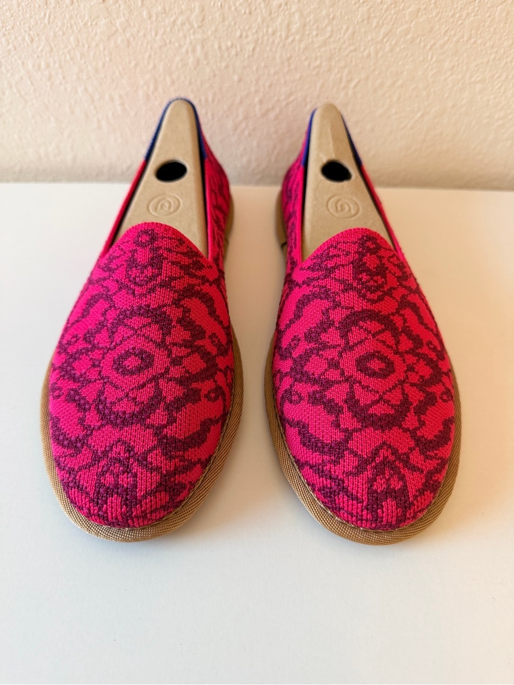 Rothy’s The Cruiser Loafer Fuchsia Bloom Pink Floral Size 9 - Picture 2 of 8